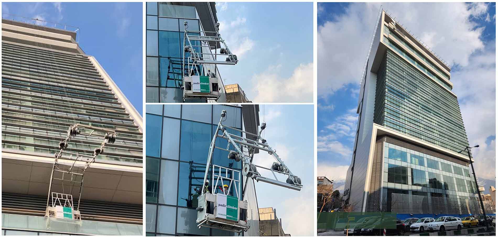 منوریل با سبد پنتوگراف روبان نور